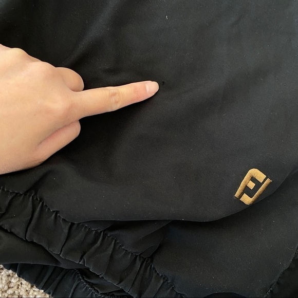 FOOTJOY FJ Golf Pullover Jacket Black Elastic Waist Pockets Men's Size XL - Picture 7 of 9